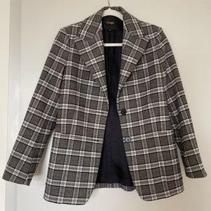 Maje checked tweed blazer, size FR 38